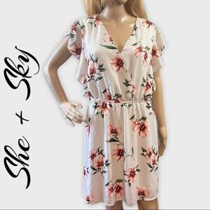 SHE + Sky Floral Print Dress